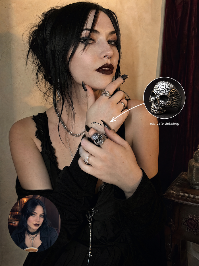 Requiem | Intricate Skull Design Ring