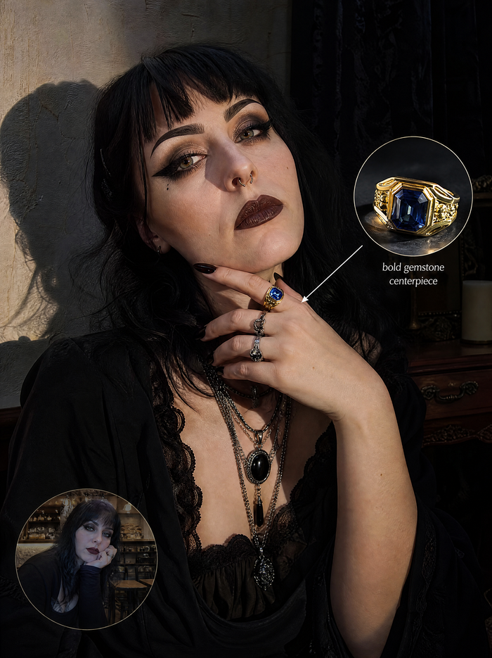 Abyssal | Striking Gemstone Statement Ring