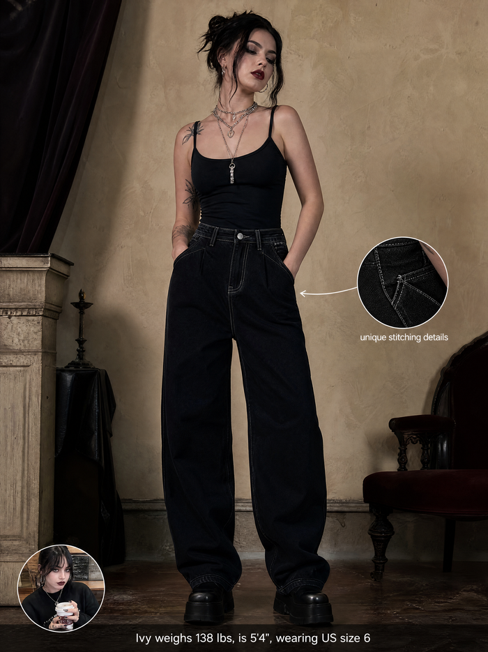Eclipse | Oversized Gothic Baggy Jeans